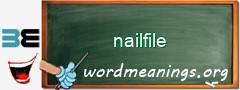 WordMeaning blackboard for nailfile